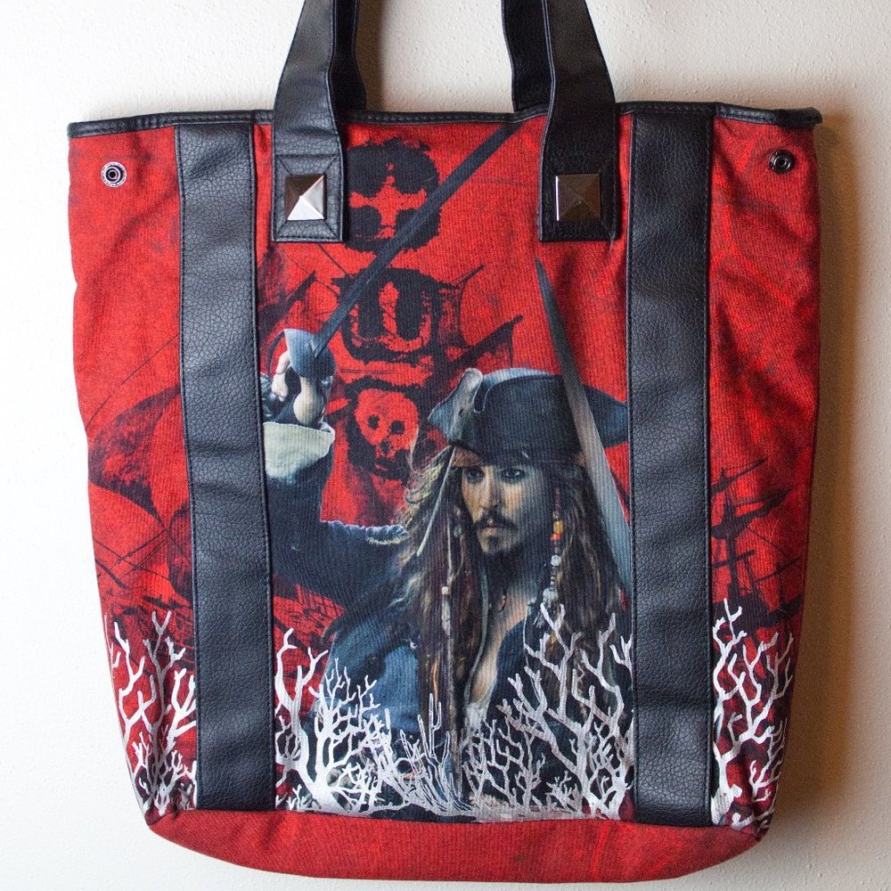 Disney Pirates of the Caribbean Tote Bag Jack Sparrow
